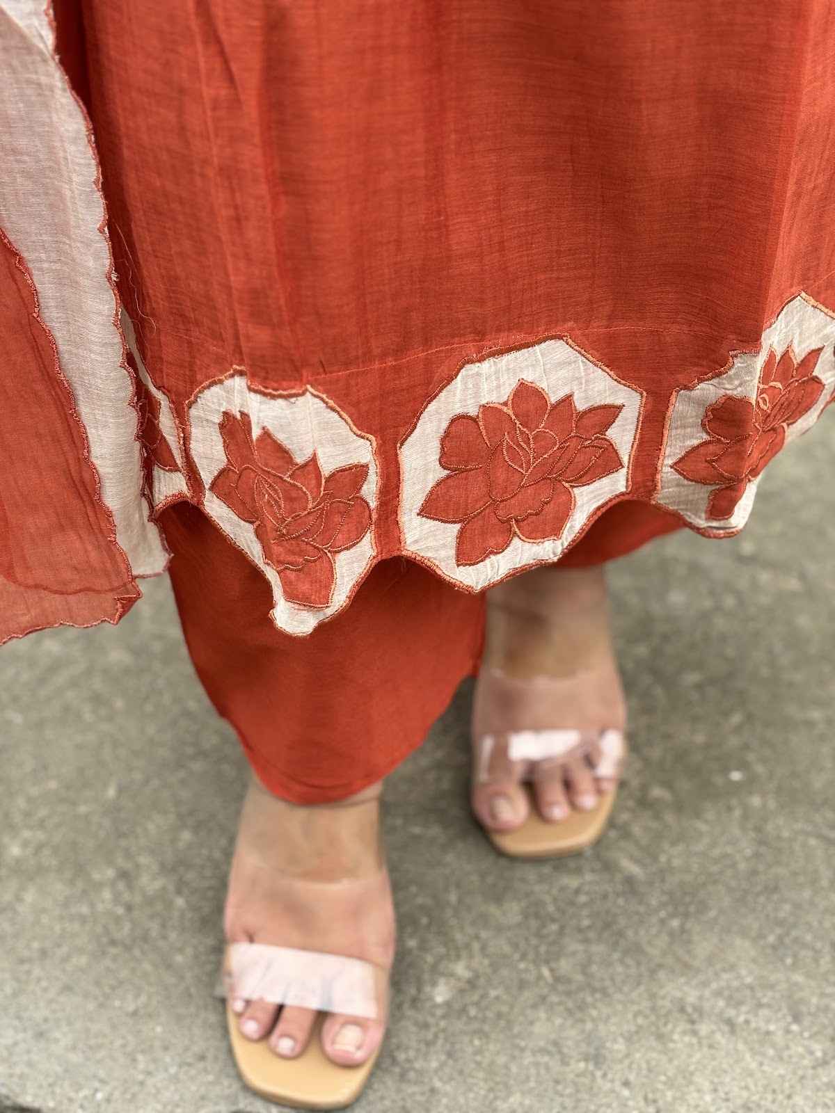 pure-bananas-mul-chanderi-appliquÃ©-work-suit-set-paired-with-appliquÃ©-work-mul-chanderi-dupatta-rust-3