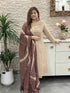 pure-banaras-mul-chanderi-a-line-hand-embroidered-suit-set-paired-with-shibori-print-organza-dupatta-brown-1