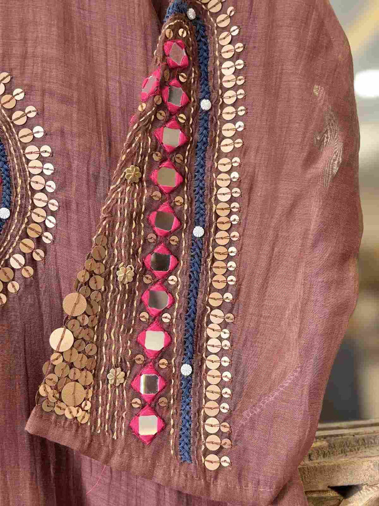 pure-banaras-mul-chanderi-hand-embroidered-a-line-suit-set-with-mul-cotton-lining-chocolate-brown-3