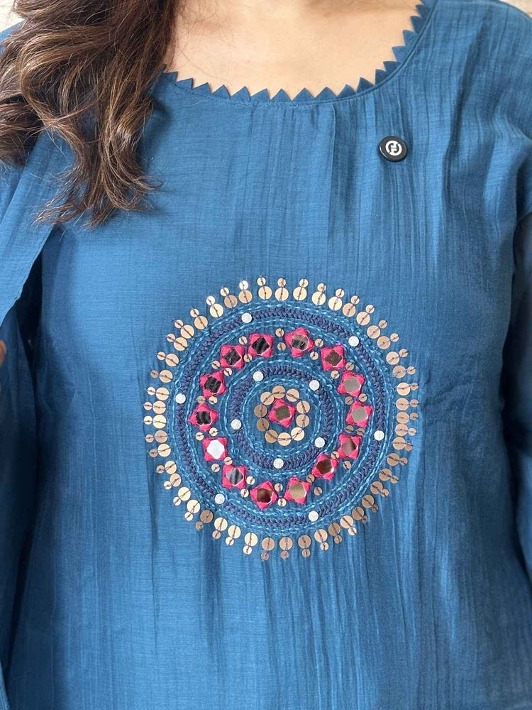 pure-banaras-mul-chanderi-hand-embroidered-a-line-suit-set-with-mul-cotton-lining-electric-blue-3
