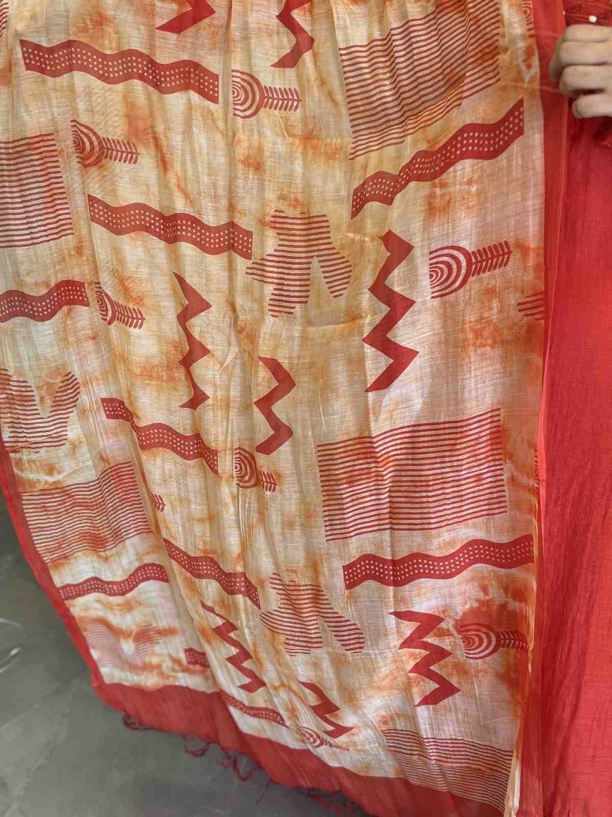 pure-banaras-mul-chanderi-hand-embroidered-mirror-work-a-line-suit-set-paired-with-mul-chanderi-digital-print-dupatta-orangish-red-5