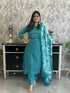 pure-banaras-mul-chanderi-hand-embroidered-mirror-work-a-line-suit-set-paired-with-mul-chanderi-digital-print-dupatta-rama-green-1