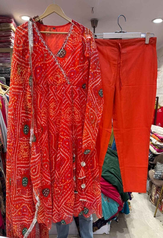 pure-chiffon-hand-embroidered-angrakha-style-bandhni-print-anarkali-orange-1
