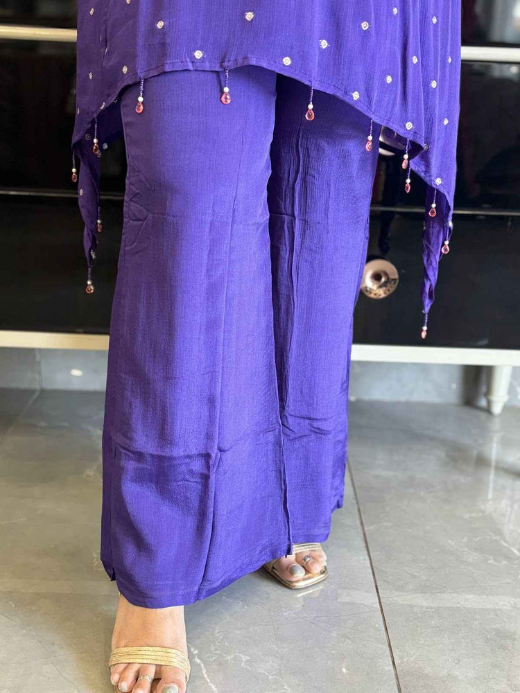 pure-chinnon-hand-embroidered-co-ord-set-with-padded-bustier-purple-4