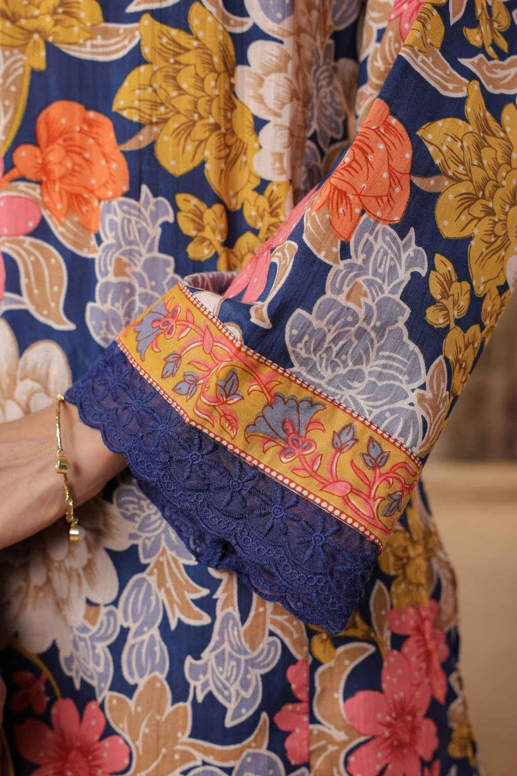 pure-cotton-a-line-short-kurta-style-digital-print-suit-set-with-bell-sleeves-lace-detailing-blue-3