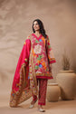 pure-cotton-a-line-short-kurta-style-digital-print-suit-set-with-bell-sleeves-lace-detailing-dark-pink-1