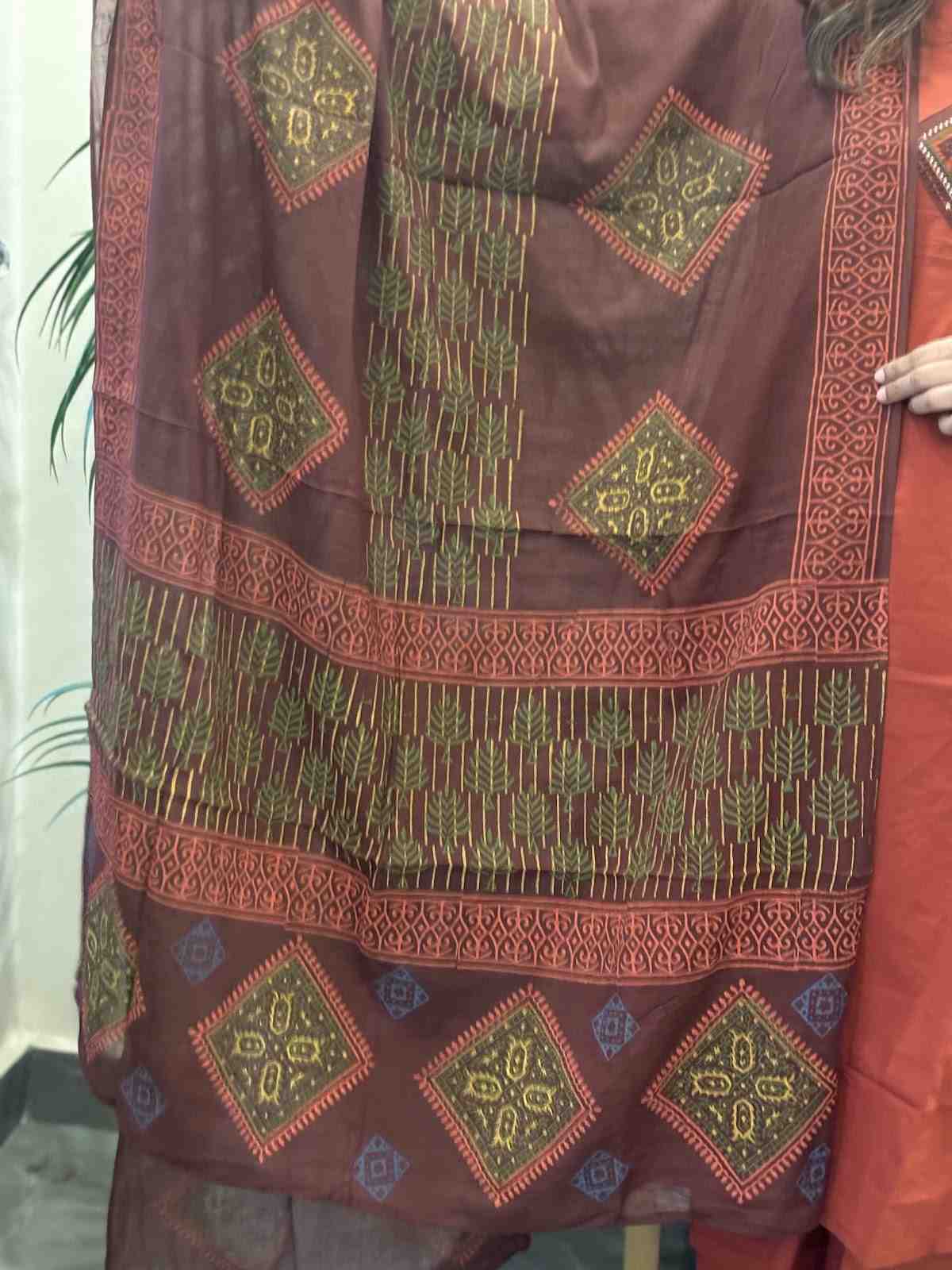 pure-cotton-a-line-suit-set-with-mirror-work-embroidery-at-front-back-rust-5