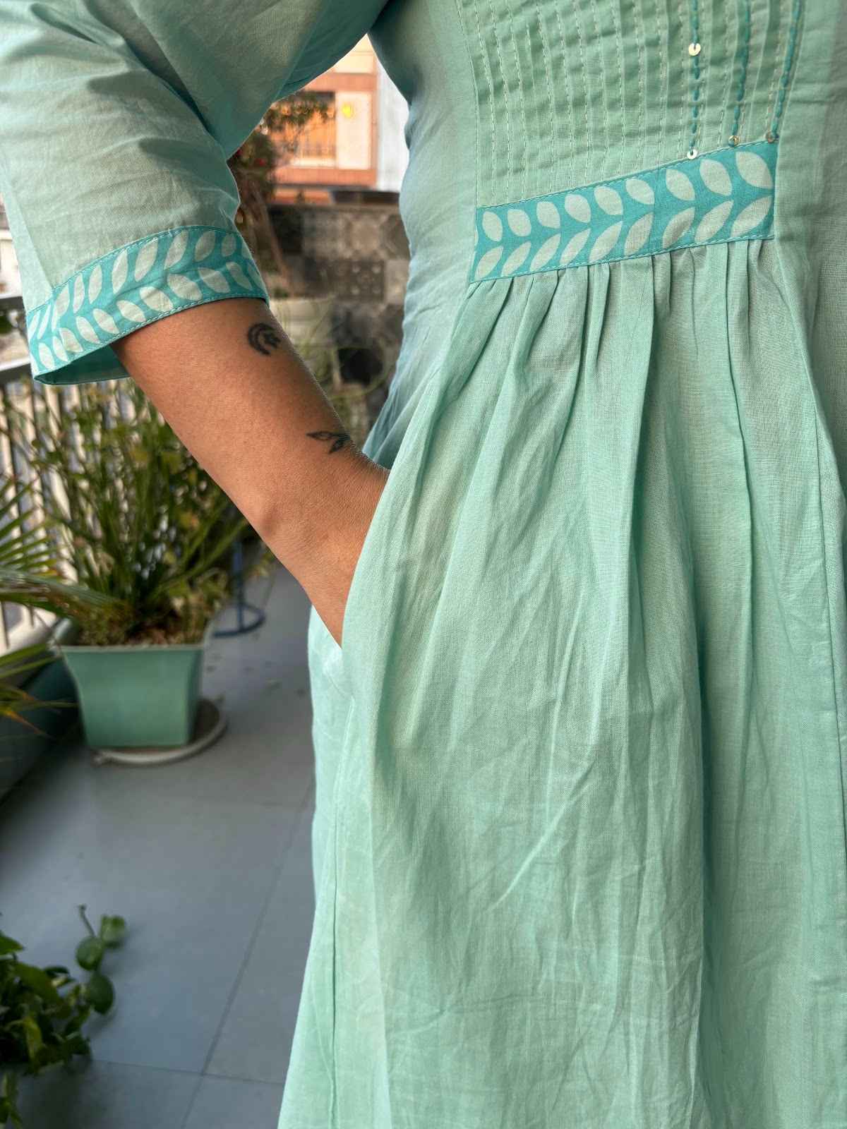 pure-cotton-a-line-suit-set-with-pockets-paired-with-hand-block-soft-kota-cotton-dupatta-sea-green-4