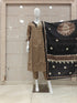 pure-cotton-a-line-suit-set-with-printed-dupatta-embroidered-neck-brown-1