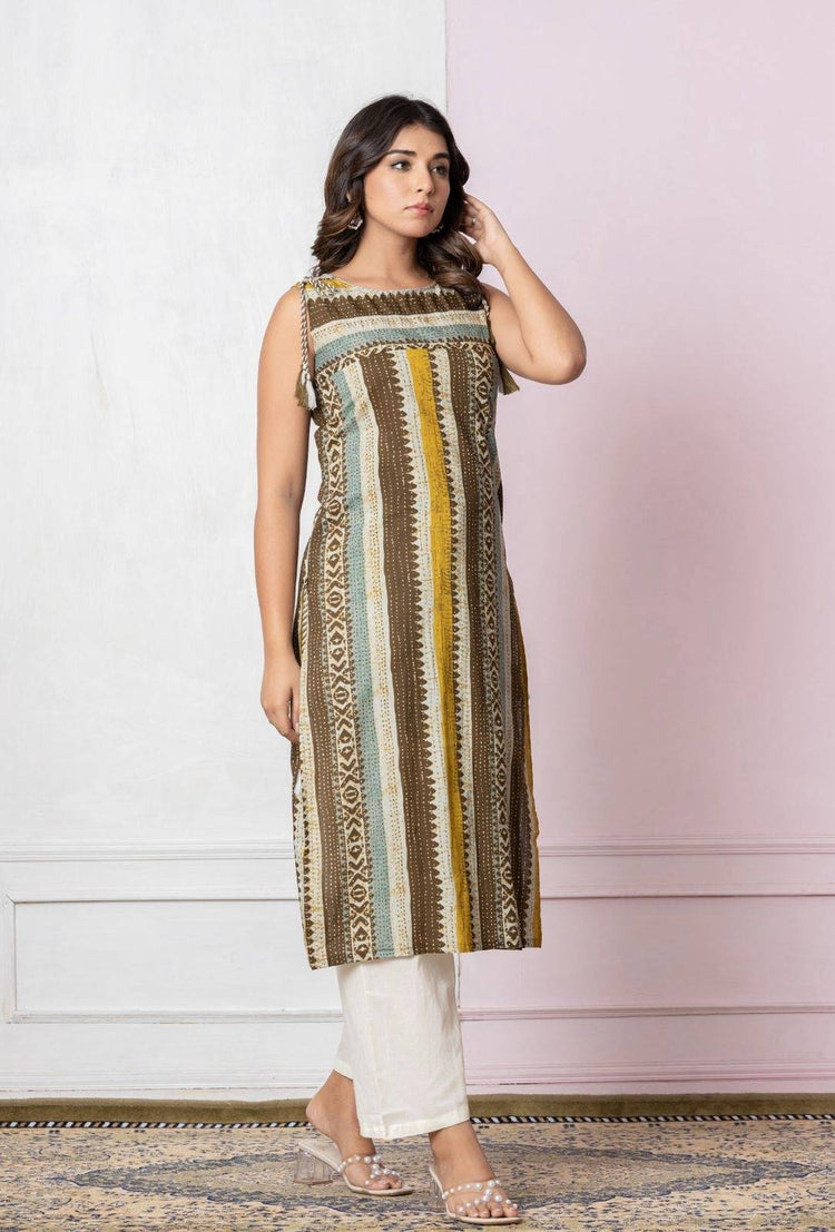 pure-cotton-ajrakh-kurta-with-tassels-1