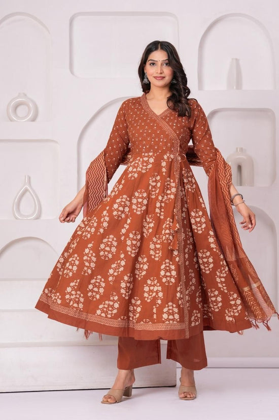 pure-cotton-angrakha-style-anarkali-with-chanderi-dupatta-rust-1