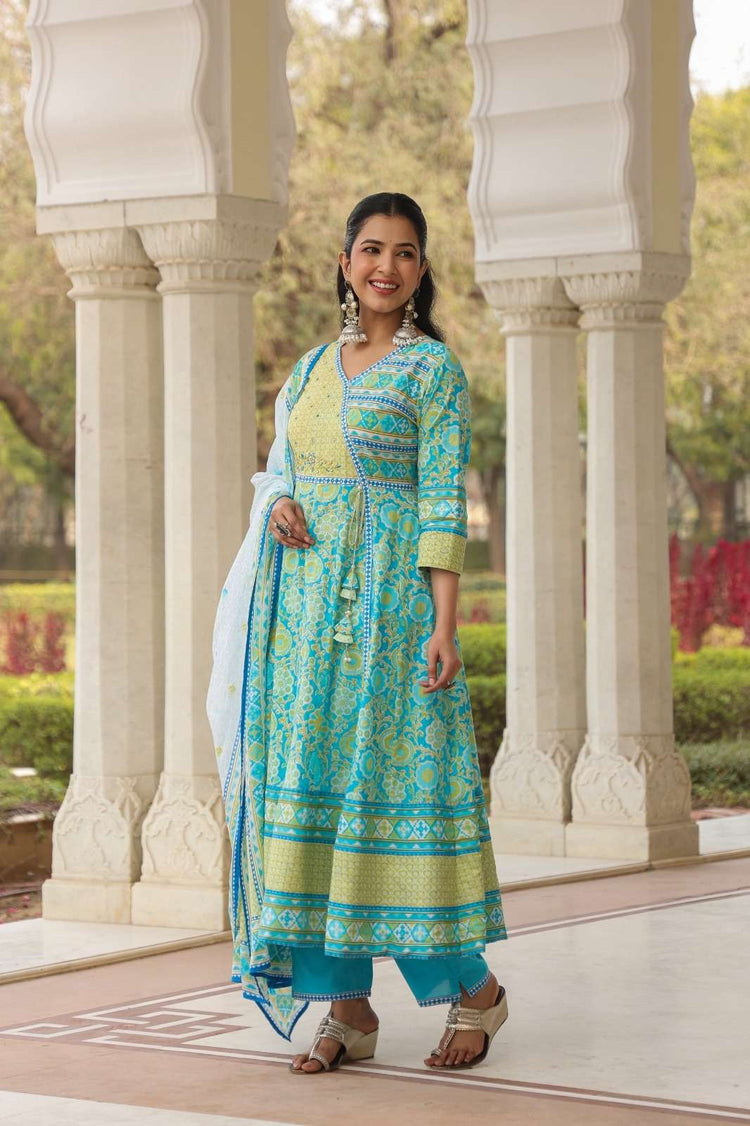 pure-cotton-angrakha-style-embroidered-anarkali-blue-2