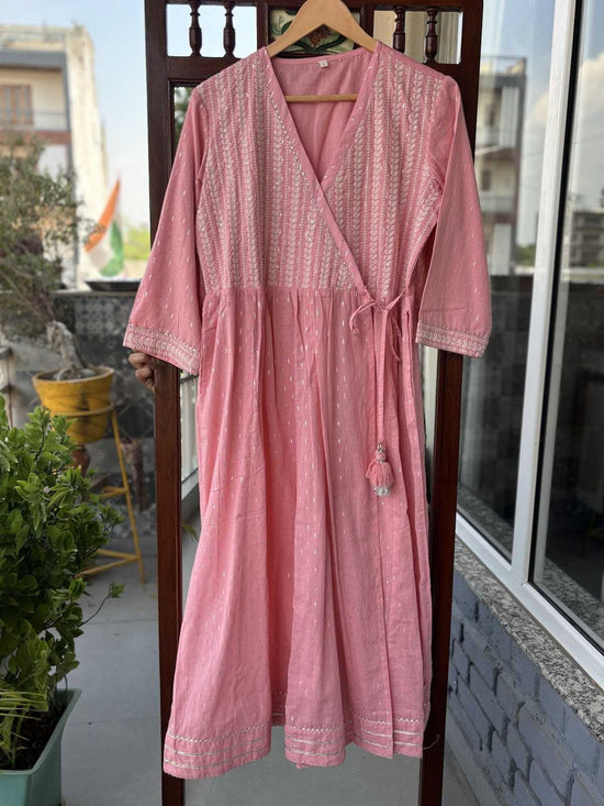 pure-cotton-angrakha-style-embroidered-anarkali-kurti-pink-1