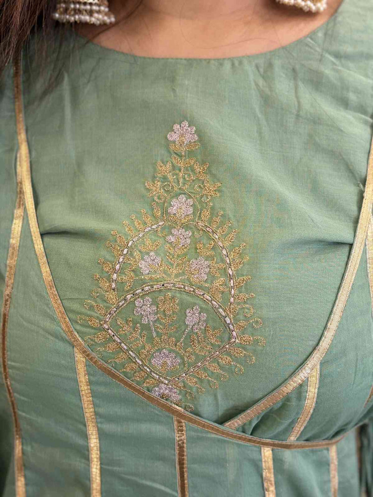 pure-cotton-angrakha-style-gota-work-anarkali-sage-green-2