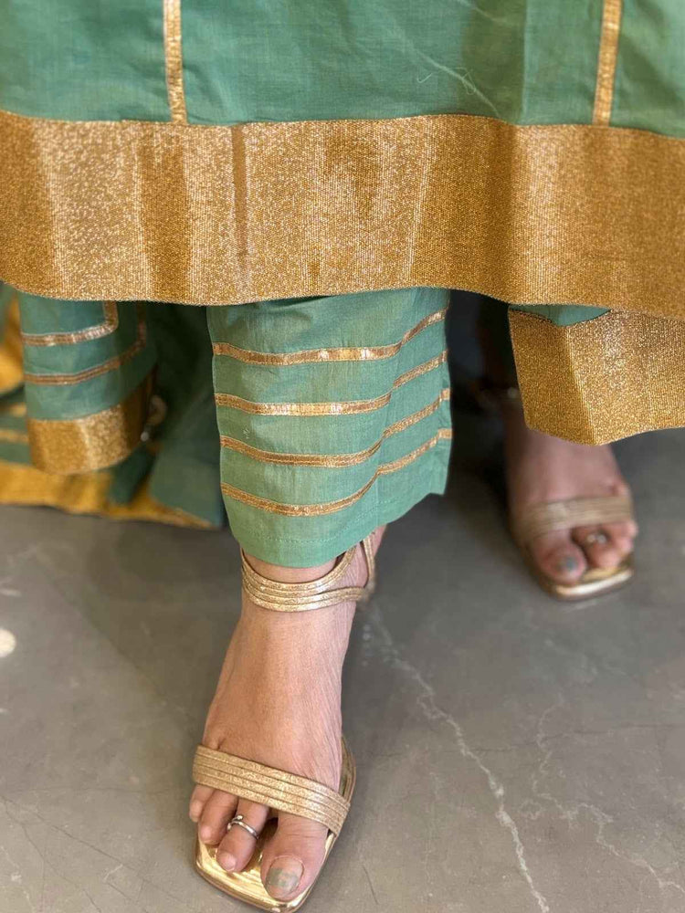 pure-cotton-angrakha-style-gota-work-anarkali-sage-green-5