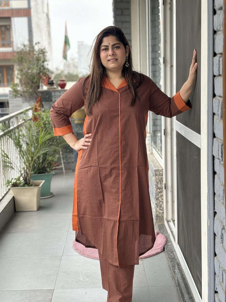 pure-cotton-apple-cut-block-pant-set-brown-1