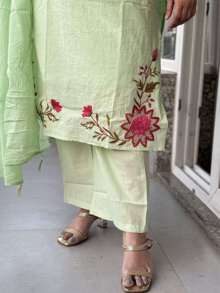 pure-cotton-applique-work-straight-fit-suit-set-with-mul-cotton-lining-light-green-3