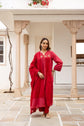 pure-cotton-block-a--line-embroidered-suit-set-pinkish-red-5