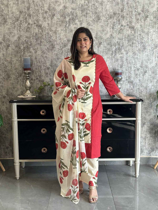 pure-cotton-block-print-suit-set-red-1