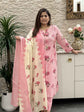 pure-cotton-check-print-embroidered-suit-set-paired-with-hand-block-soft-kota-doria-dupatta-pink-1