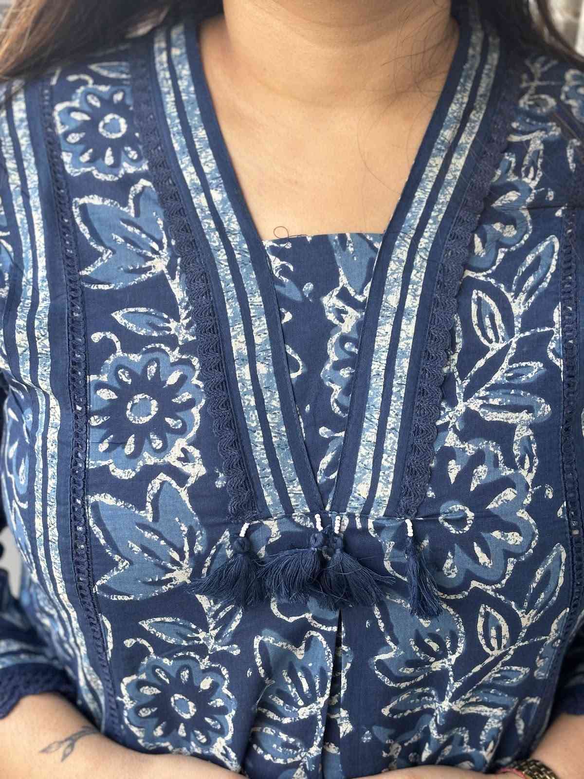 pure-cotton-dabu-print-a-line-pant-set-blue-2