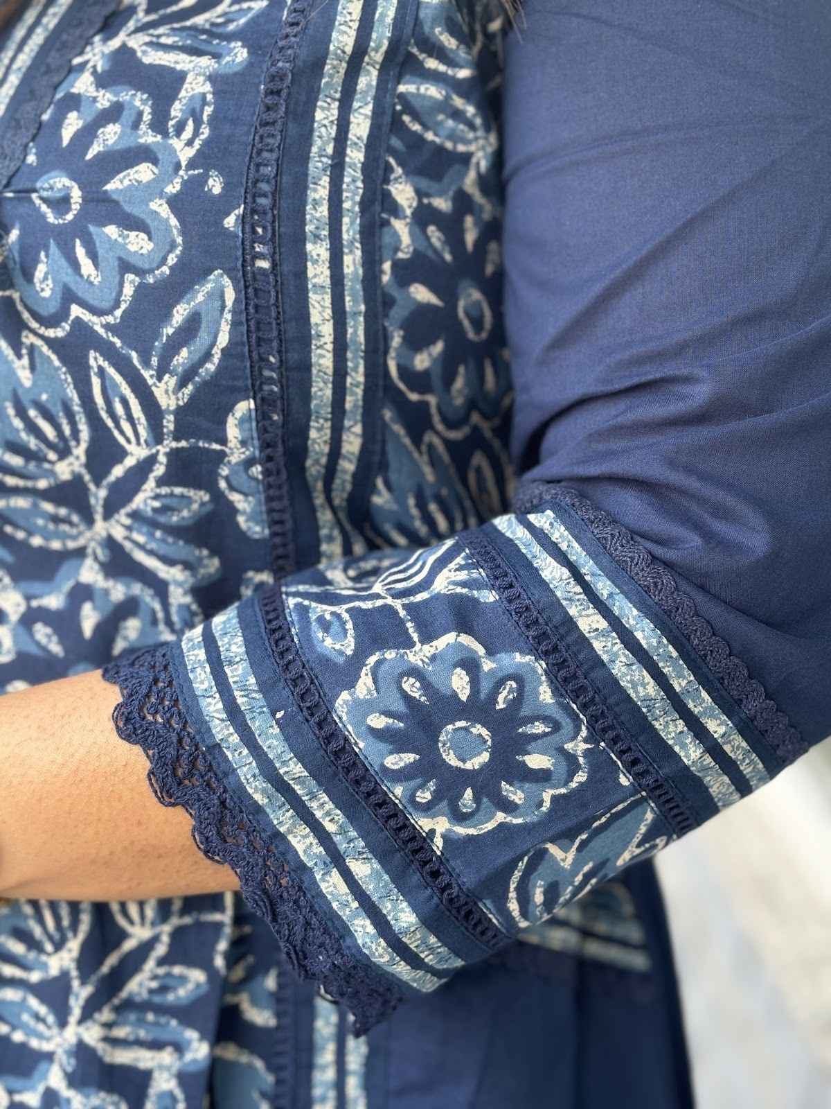 pure-cotton-dabu-print-a-line-pant-set-blue-3