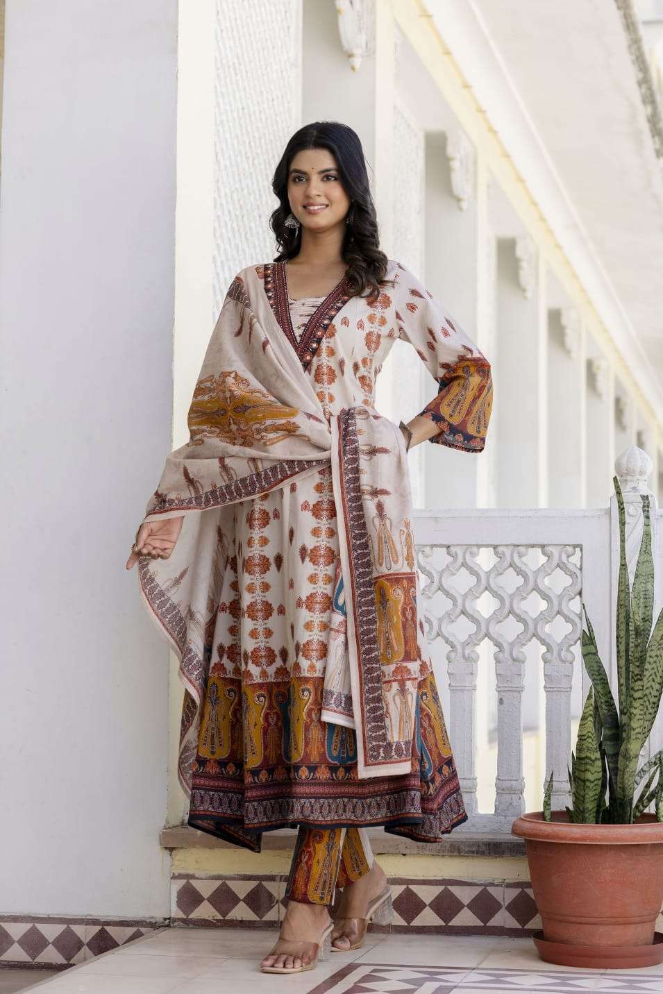 pure-cotton-digital-print-embroidered-anarkali-suit-set-beige-3