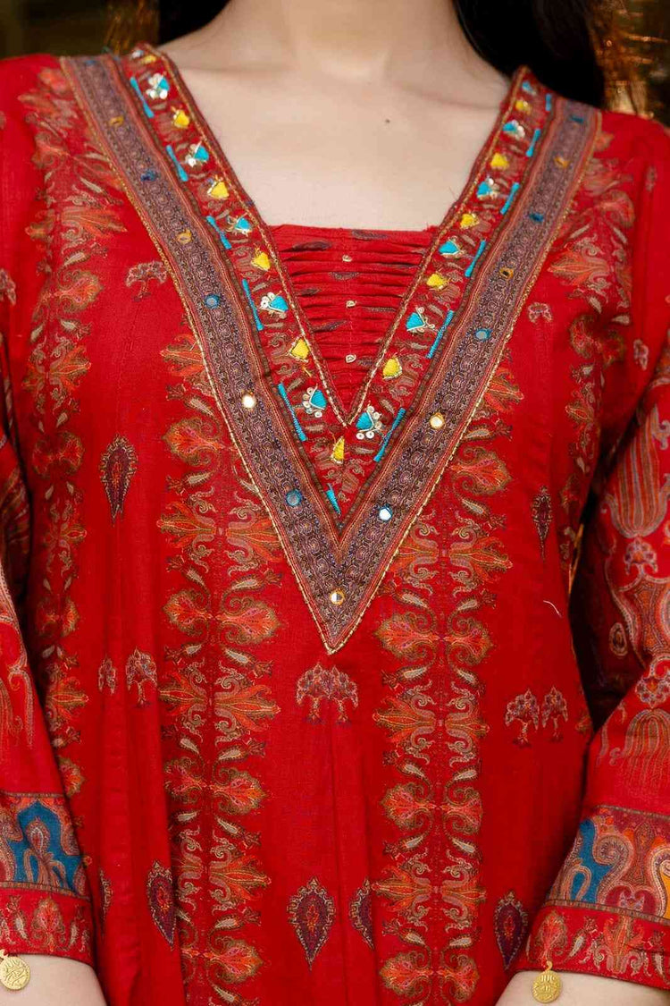 pure-cotton-digital-print-embroidered-anarkali-suit-set-maroon-4