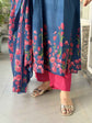 pure-cotton-discharged-print-anarkali-with-embroidered-neck-tassels-dark-blue-5