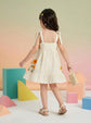 Pure Cotton Dobby Hand Brush Paint Dress in Beige