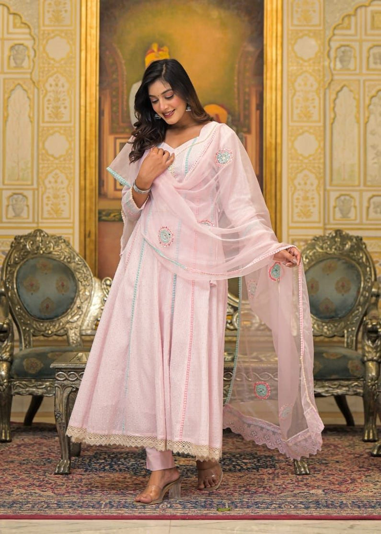 pure-cotton-dobby-lace-work-anarkali-with-cotton-inner-paired-with-hand-embroidered-mirror-work-organza-dupatta-baby-pink-4