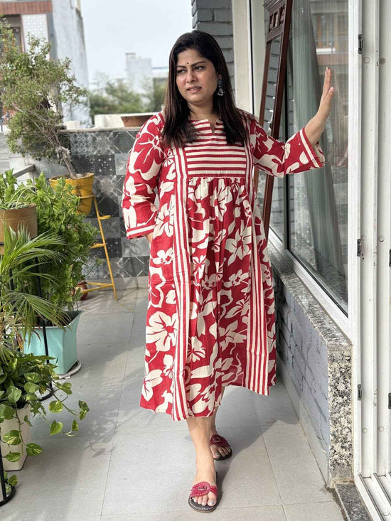 pure-cotton-dress-with-both-side-pockets-red-1
