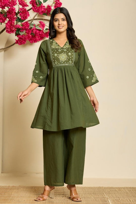 pure-cotton-embroidered-a-line-co-ord-set-mehendi-green-1