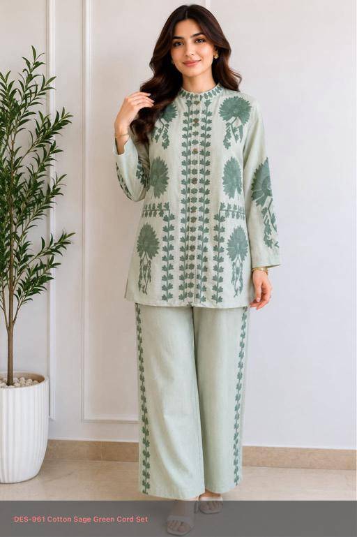 pure-cotton-embroidered-co-ord-set-olive-green-1