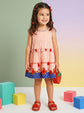 Pure cotton embroidered flair dress