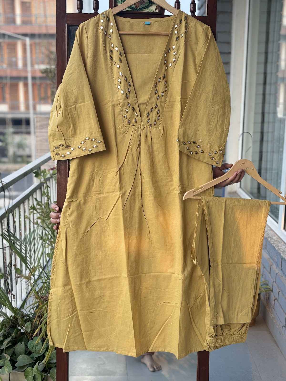 pure-cotton-embroidered-pant-set-mustard-yellow-1