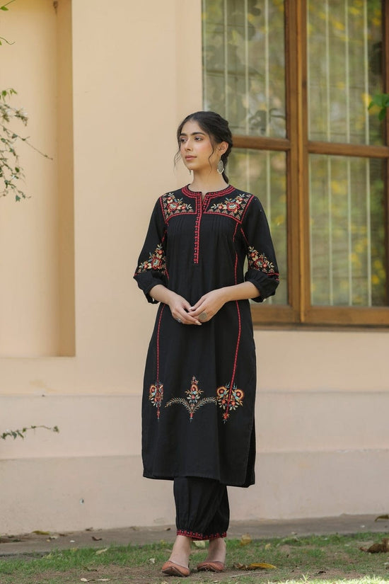 pure-cotton-embroidered-pant-set-with-afghani-embroidered-salwar-black-1