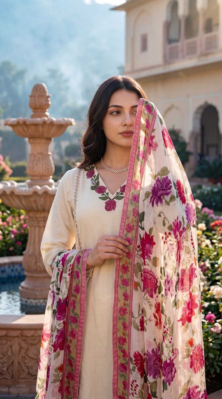 pure-cotton-embroidered-straight-fit-suit-with-scalloping-paired-with-floral-print-schiffin-dupatta-off-white-4
