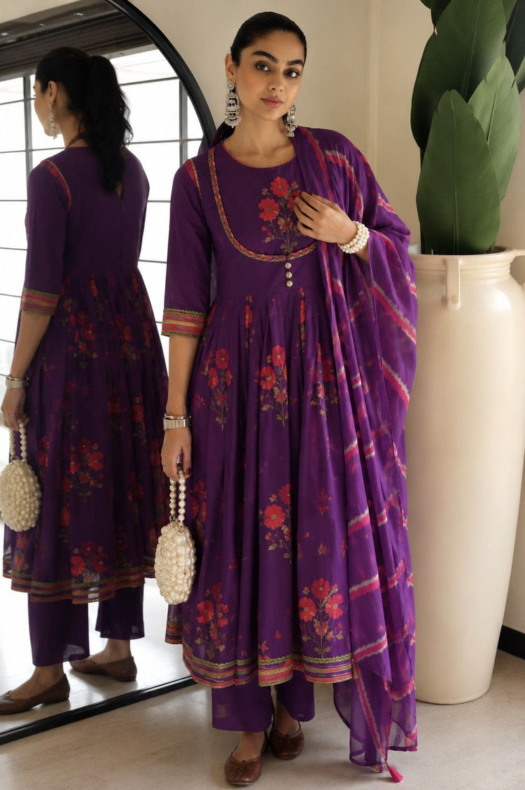 pure-cotton-hand-block-print-anarkali-paired-with-mul-cotton-shibori-print-dupatta-purple-2