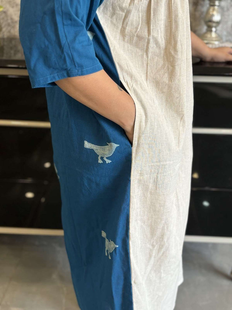 pure-cotton-hand-block-print-dress-with-both-side-pockets-blue-2