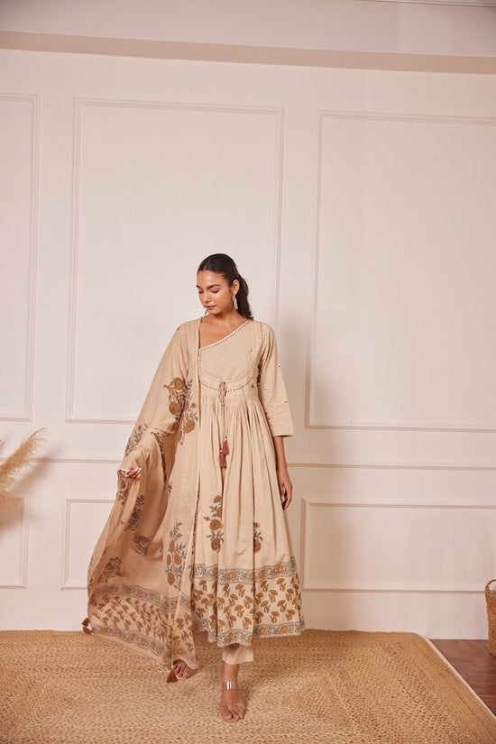 pure-cotton-hand-block-print-layered-anarkali-light-brown-1