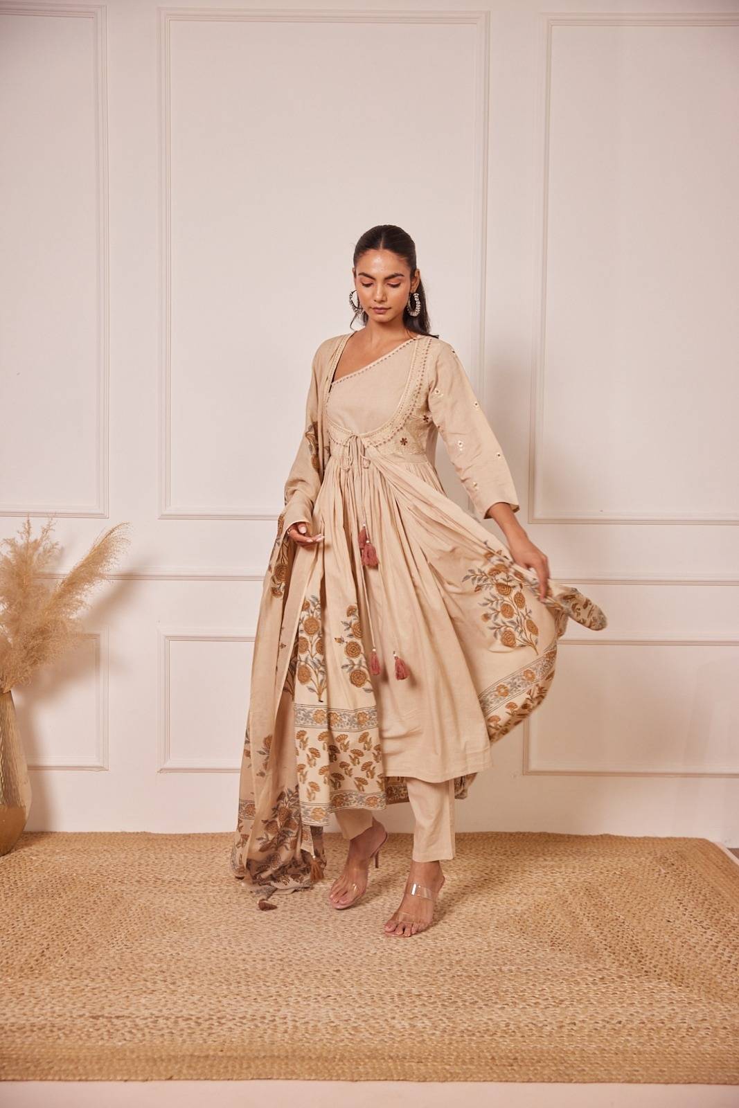 pure-cotton-hand-block-print-layered-anarkali-light-brown-2