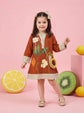 Pure cotton hand brush paint dress