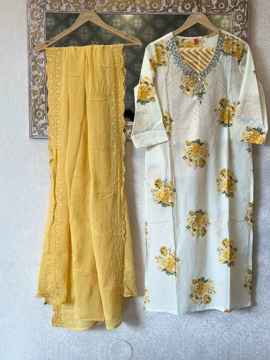 pure-cotton-hand-embroidered-floral-print-suit-set-with-embroidered-scalloped-mul-cotton-dupatta-yellow-1