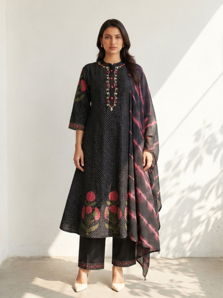pure-cotton-hand-embroidered-hand-block-print-anarkali-paired-with-ombre-shade-kota-doria-dupatta-black-1