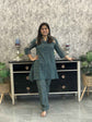 pure-cotton-handloom-jamdani-co-ord-set-with-hand-work-green-1
