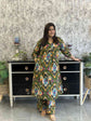 pure-cotton-ikkat-print-a-line-co-ord-set-green-1
