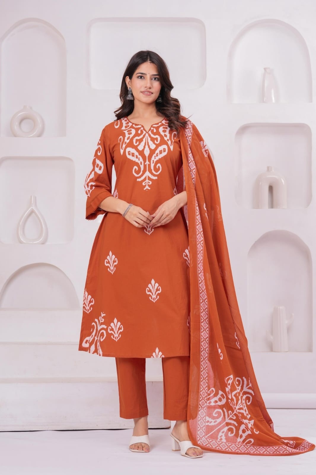 pure-cotton-ikkat-print-suit-set-rust-2