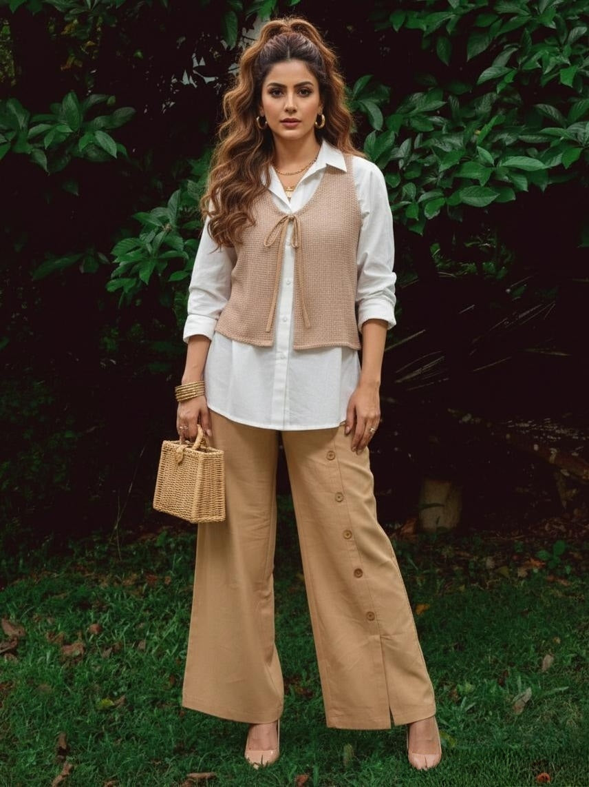 pure-cotton-jacket-style-co-ord-set-with-button-styling-on-pants-brown-1