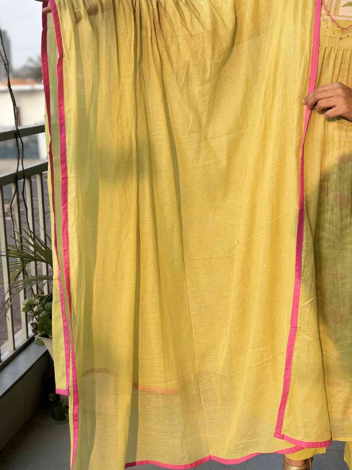 pure-cotton-kota-doria-a--line-suit-with-block-print-inner-paired-with-kota-doria-dupatta-pista-green-4